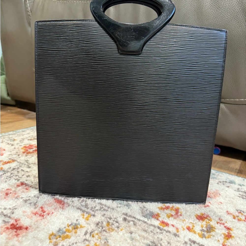 Louis Vuitton Ombre Epi Leather Black Handbag, Tote bag Vintage AUTH# VL0979